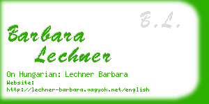 barbara lechner business card